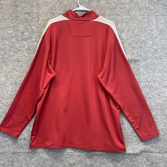 ANTIGUA Oklahoma Sooners Pullover Men's XXL Red 1/2 Zip White OU Logo LS Jacket - Picture 8 of 13